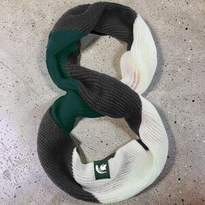 FOCO Michigan State Spartans Chunky Knit Color Block Infinity Scarf NWT